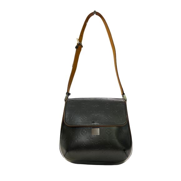 Louis Vuitton Vernis Webster Shoulder Bag Monogram Matte Gray Authentic - Picture 1 of 15